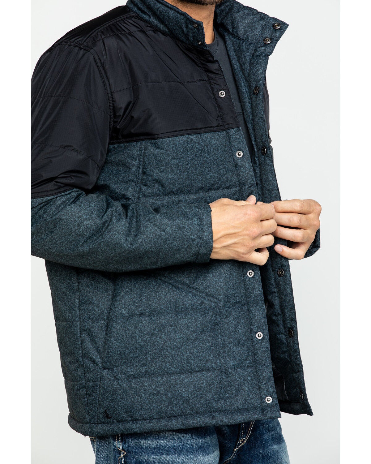 Image #4 - Cody James Men's Climber Lightweight Two-Tone Puffer Coat , , hi-res