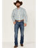 Image #2 - Stetson Men's Vintage Plaid Long Sleeve Button-Down Western Shirt, Blue, hi-res