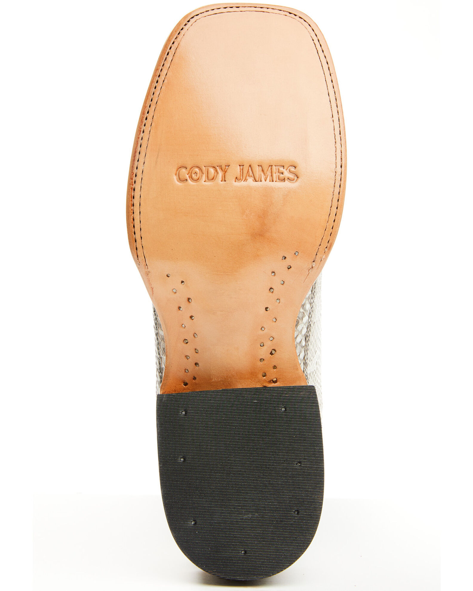Cody James Men's Exotic Water Snake Back Cut Western Boots - Broad Squ
