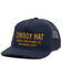 Image #1 - Sendero Provisions Cowboy Hat Ball Cap, Navy, hi-res