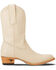 Image #2 - Lane Women's Plain Jane Midi Western Boots - Round Toe, Ivory, hi-res