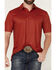 Image #3 - Ariat Men's Palm Tree Print Short Sleeve Polo, Red, hi-res