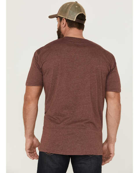 Image #4 - Moonshine Spirit Men's Get High Eagle Graphic T-Shirt , Burgundy, hi-res