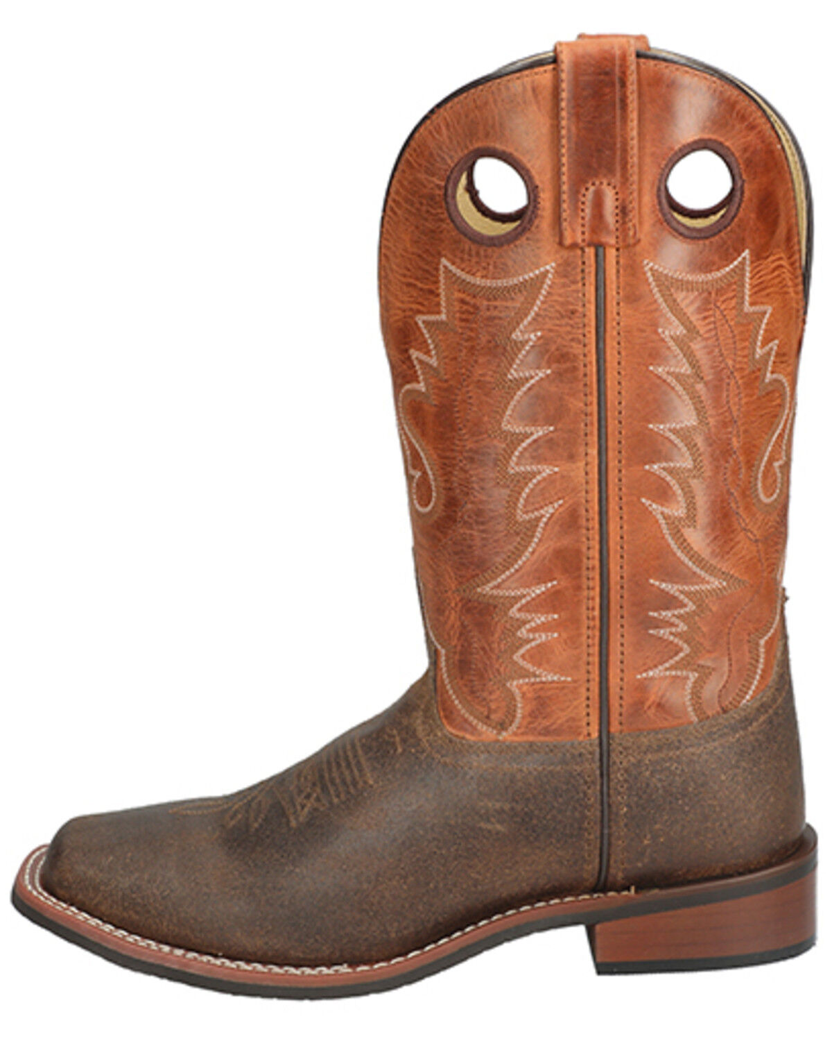 Image #3 - Smoky Mountain Men's Timber Performance Western Boots - Broad Square Toe, Brown, hi-res