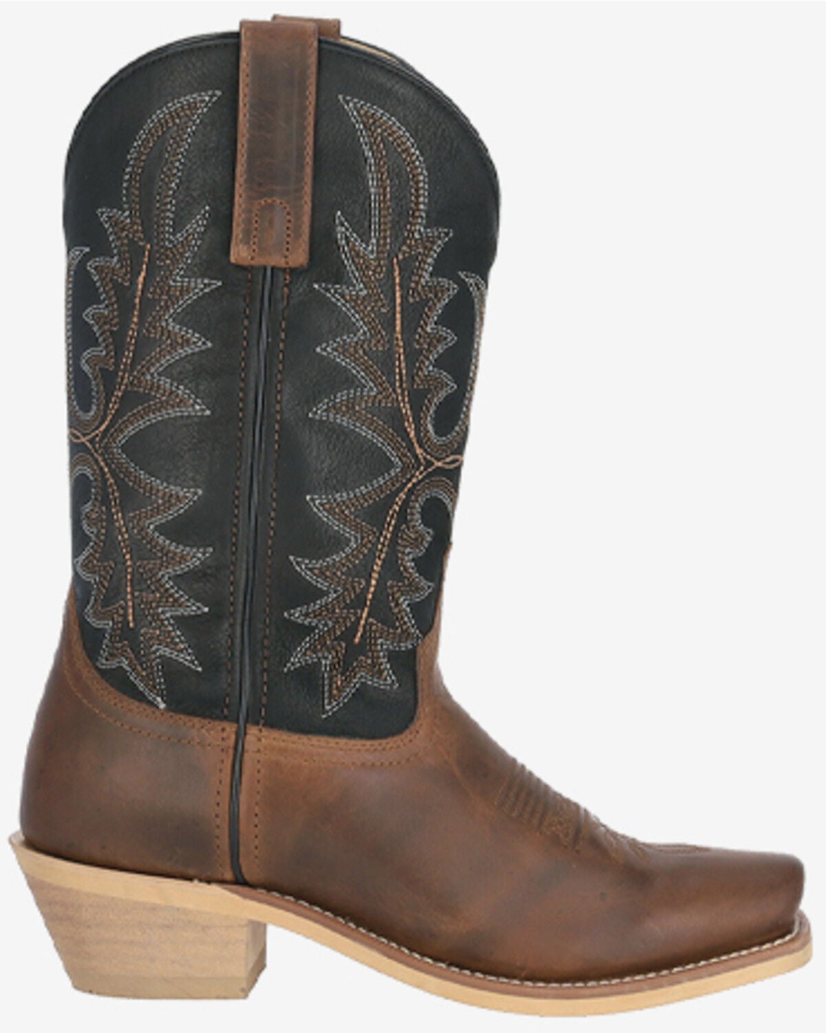 Image #2 - Smoky Mountain Men's Santa Fe Performance Western Boots - Square Toe, Brown/black, hi-res