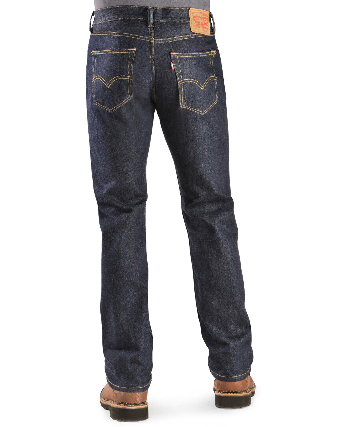 Image #1 - Levi's Men's 505 Prewashed Regular Straight Leg Jeans, Rinsed, hi-res