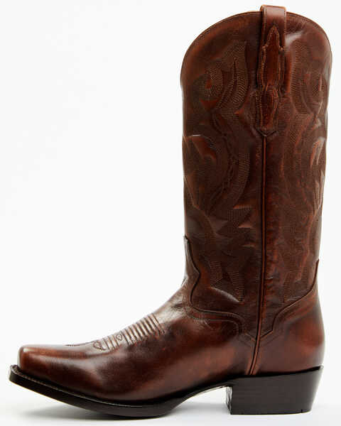 Image #3 - El Dorado Men's Calf Leather Western Boots - Square Toe, Tan, hi-res