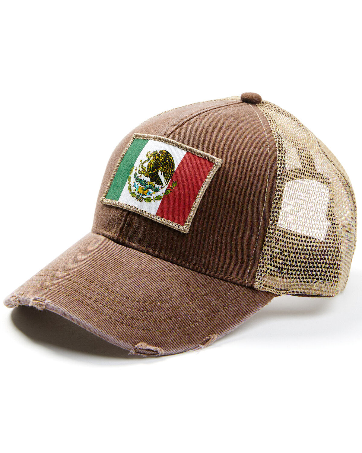 Image #1 - Cody James Men's Viva Mexico Embroidered Ball Cap, Brown, hi-res
