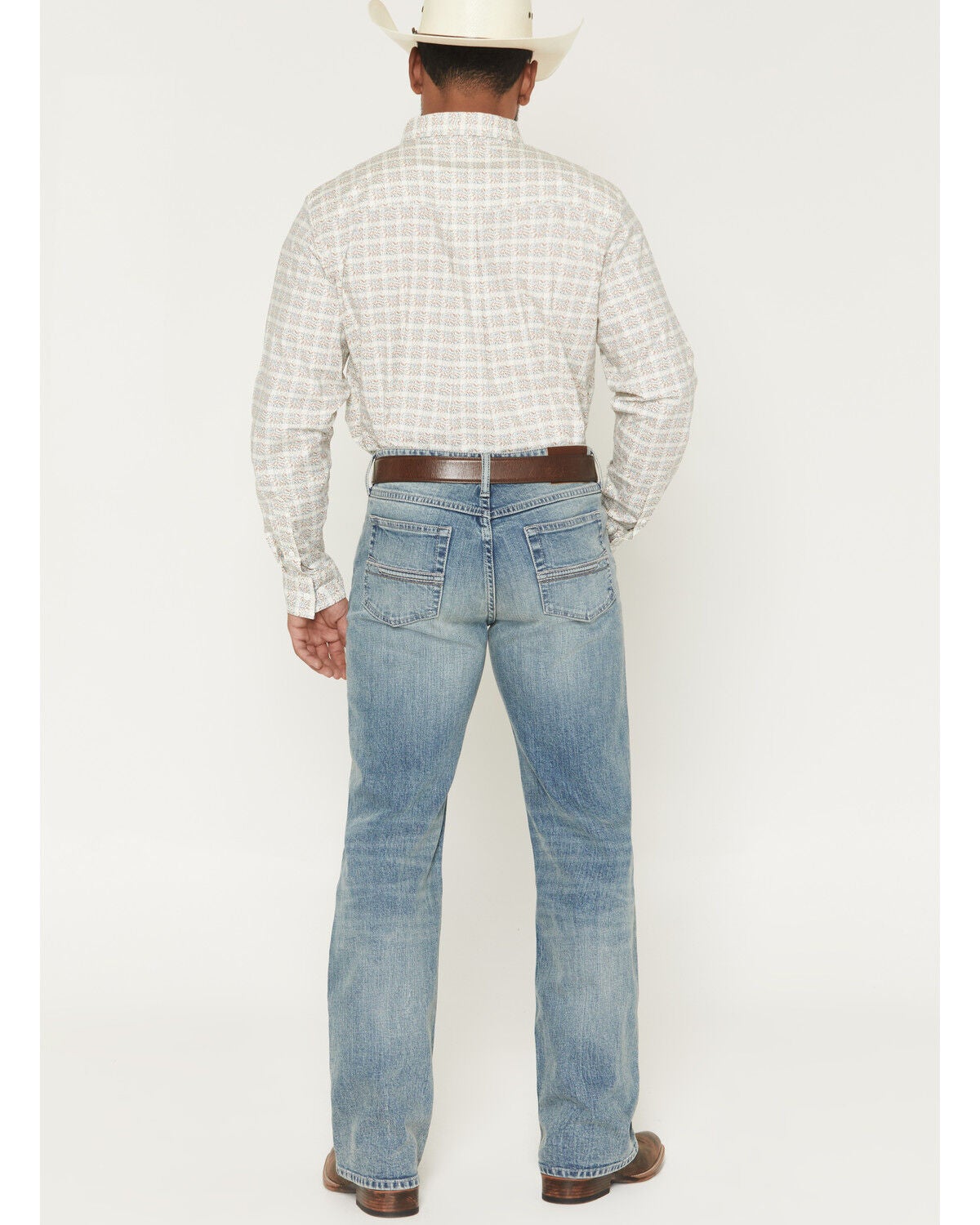 Image #3 - RANK 45&reg; Men's Striker Light Wash Relaxed Bootcut Stretch Denim Jeans, Light Wash, hi-res