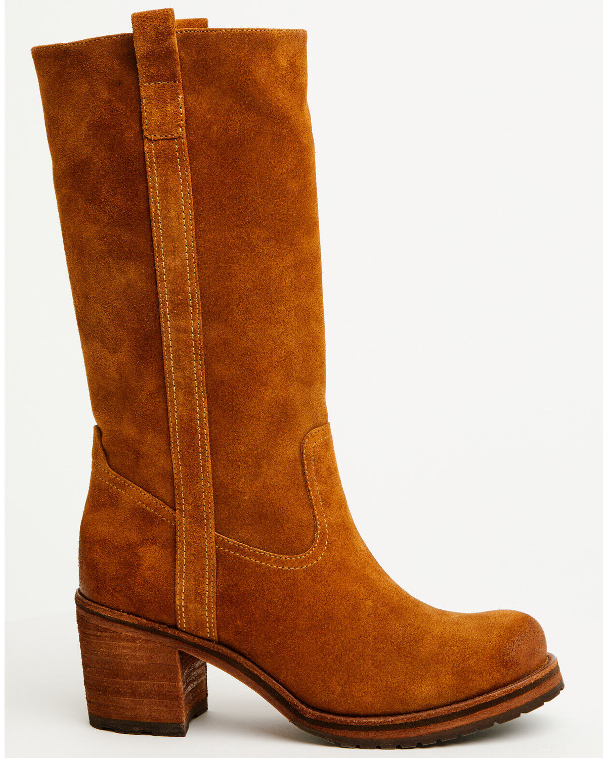 Image #2 - Cleo + Wolf Women's Scout Suede Fashion Boots - Round Toe, Cognac, hi-res