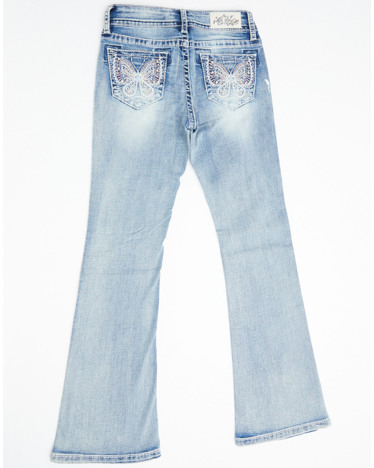 light wash bootcut jeans