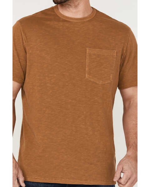 Image #3 - Brothers and Sons Men's Basic Short Sleeve Pocket T-Shirt , Rust Copper, hi-res