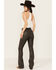 Image #3 - BLANKNYC Women's Lone Rider Bootcut Pants, Grey, hi-res