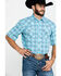Image #5 - Wrangler 20X Men's Advanced Comfort Plaid Print Long Sleeve Western Shirt , Light Blue, hi-res