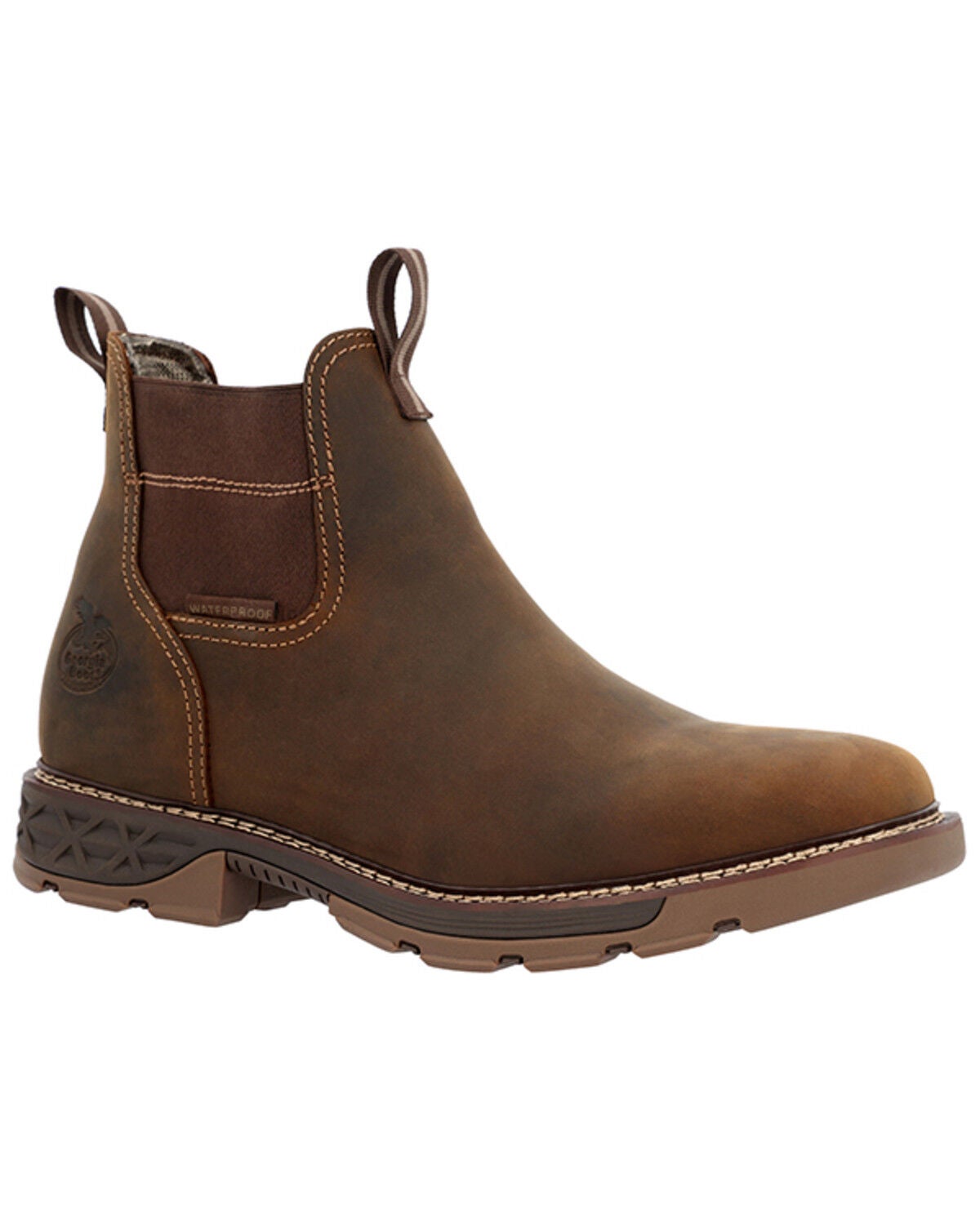 Georgia Boot Men's Carbo-Tec FLX Waterproof Work Boots - Alloy Toe, Brown, hi-res