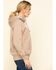 Image #3 - Ariat Women's Dark Oatmeal Heather Rebar Skill Set Zip Hooded Pullover, Oatmeal, hi-res