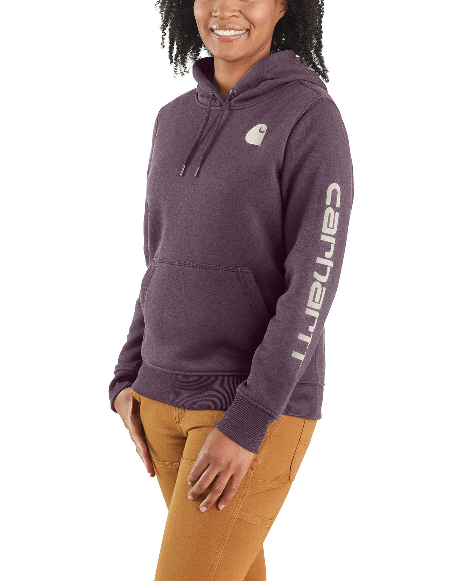 Carhartt Women s Relaxed Fit Heather Logo Sleeve Graphic Work