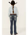 Image #3 - Grace in LA Girls' Medium Wash Burst Pocket Bootcut Jeans, , hi-res