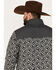 Image #4 - RANK 45® Men's All In 1/4 Snap Geo Print Fleece Pullover, Grey, hi-res