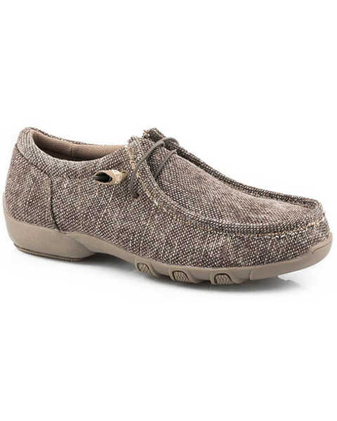 Roper Women's Chillin Slip-On Causal Shoes - Moc Toe , Brown, hi-res