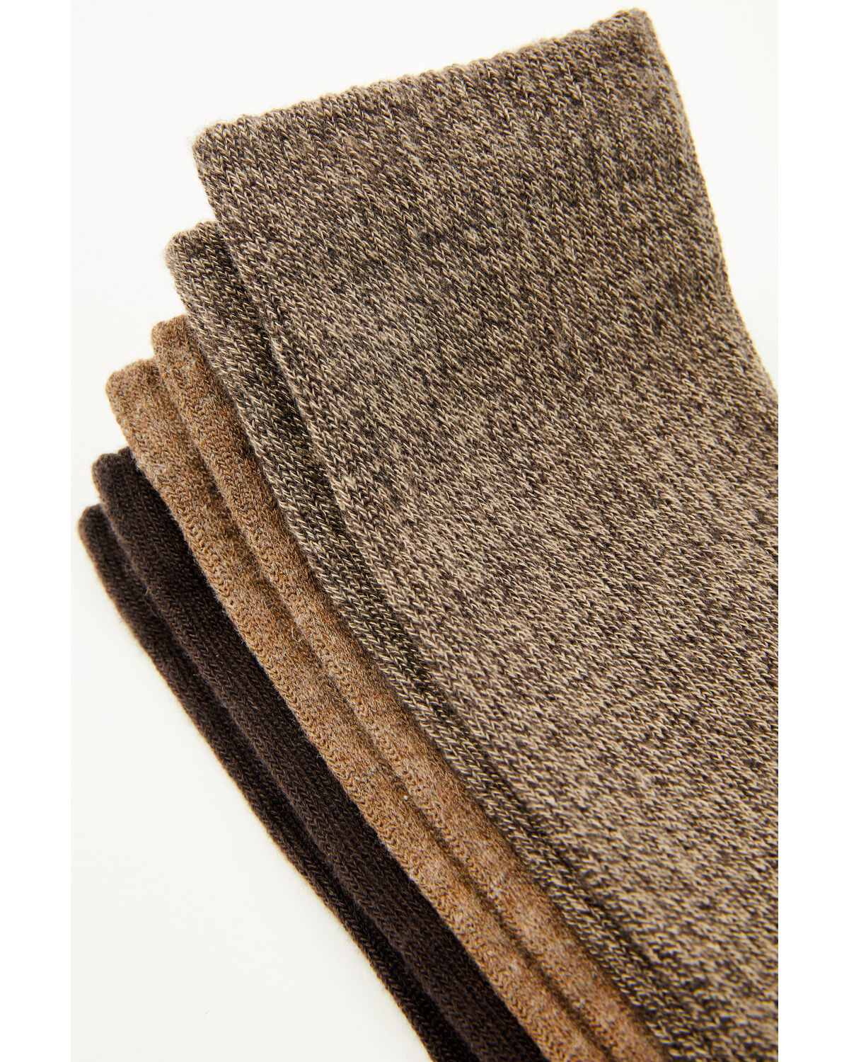 Image #4 - Cody James Men's Basic Crew Socks - 3 Pack, Brown, hi-res