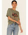 Image #1 - American Highway Women's Built To Last Graphic Short Sleeve Tee , Olive, hi-res