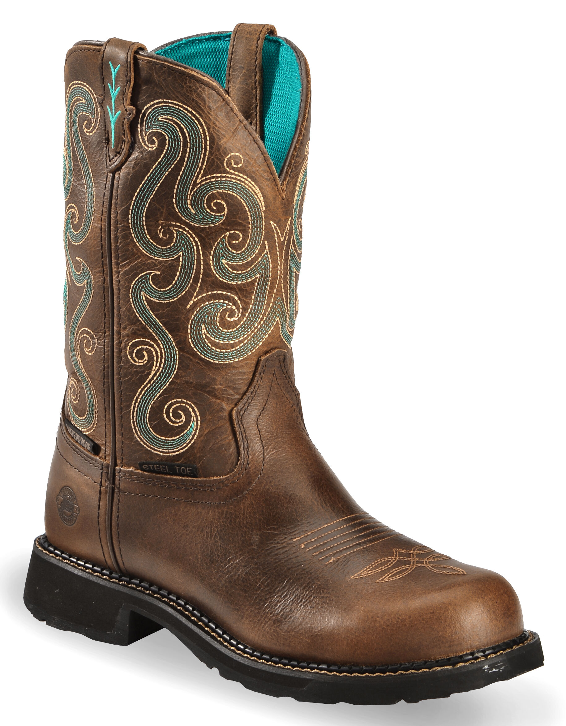 womens steel toe western boots