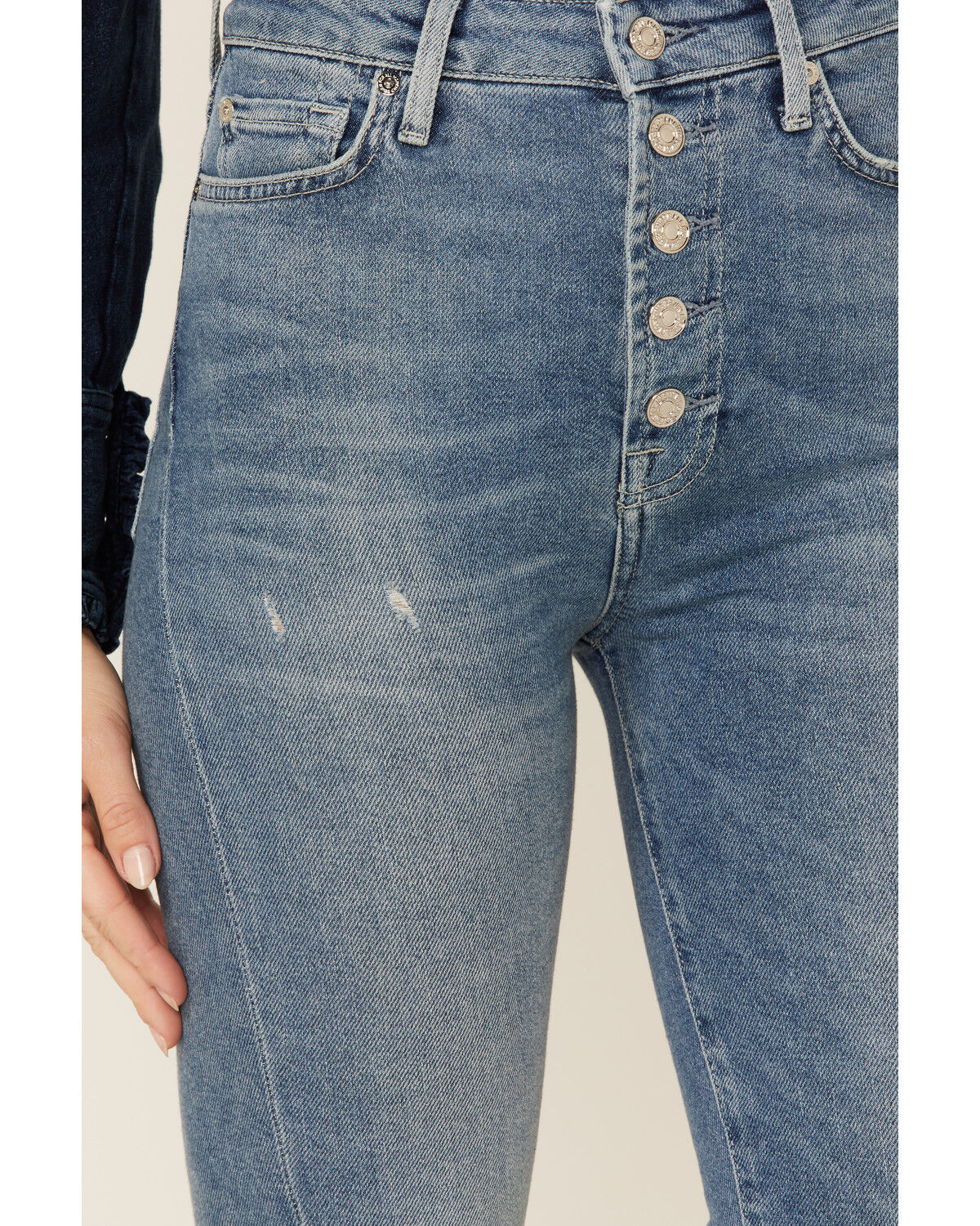 Image #2 - 7 For All Mankind Women's Ultra High Rise Slim Kick-Flare Jeans, Blue, hi-res