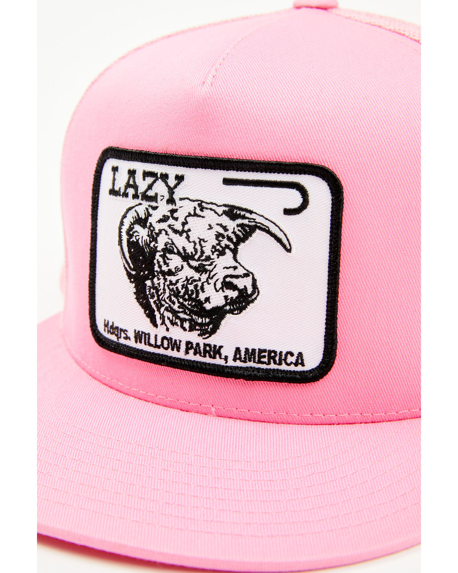 Product Name: Lazy J Ranch Wear Men's Wear Pink Logo Ball Cap