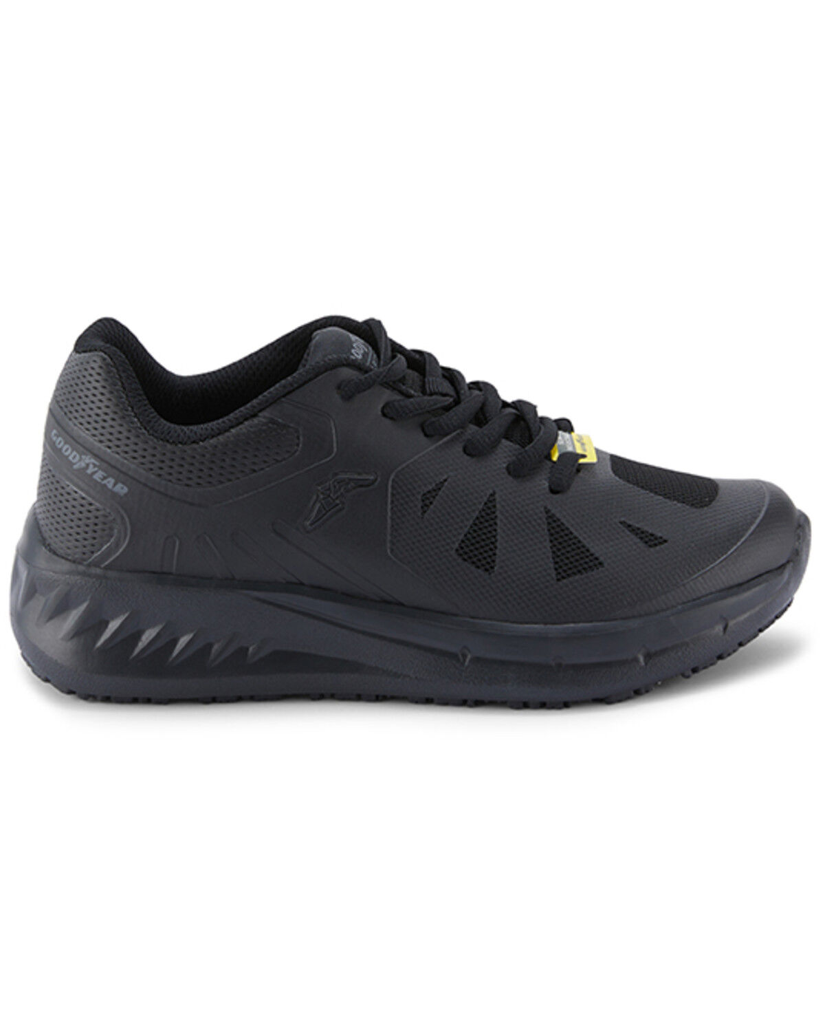Image #2 - Goodyear Women's Dart Slip Resistant Athletic Work Shoes - Soft Toe, Black, hi-res