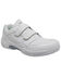 Ad Tec Men's Athletic White Adjustable Strap Uniform Work Shoes - Round Toe, White, hi-res