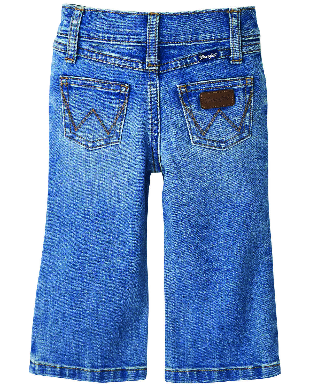Image #2 - Wrangler Infant Boys' Light Wash Straight Stretch Denim Jeans, Light Wash, hi-res