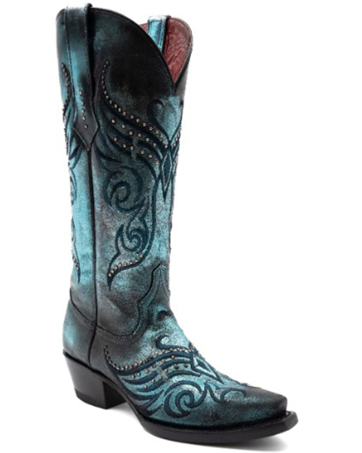 Image #1 - Ferrini Women's Masquerade Western Boots - Snip Toe, Multi, hi-res
