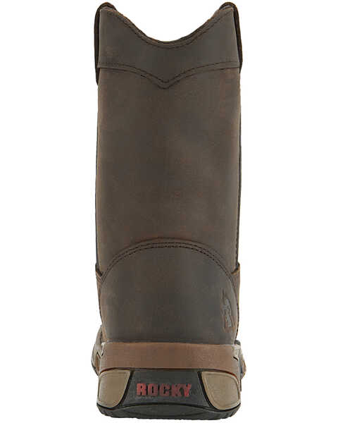 Image #7 - Rocky Boys' Southwest Pull On Boots - Round Toe, Brown, hi-res