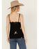 Image #4 - Wild Moss Women's Embroidered Cami, Black, hi-res