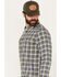 Image #2 - Brothers and Sons Men's Bowie Everyday Plaid Print Long Sleeve Button Down Flannel Shirt, Dark Grey, hi-res