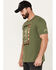 Image #2 - Browning Men's Americana Short Sleeve Graphic T-Shirt, Olive, hi-res