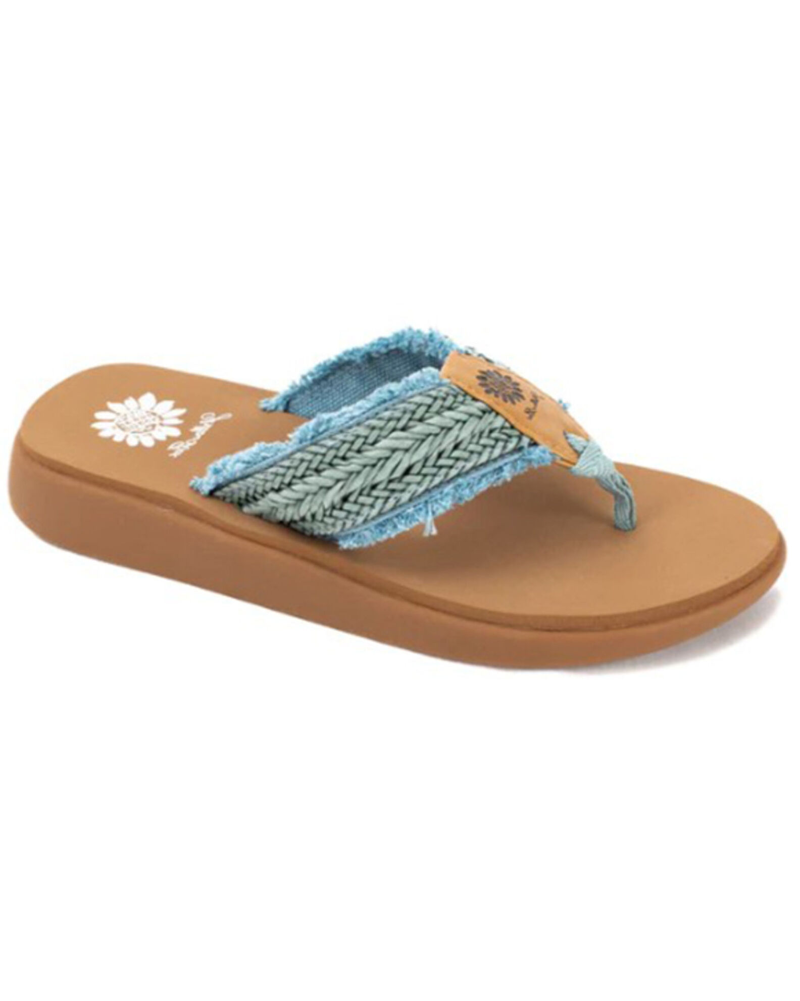 Yellow box women's sandals cheap