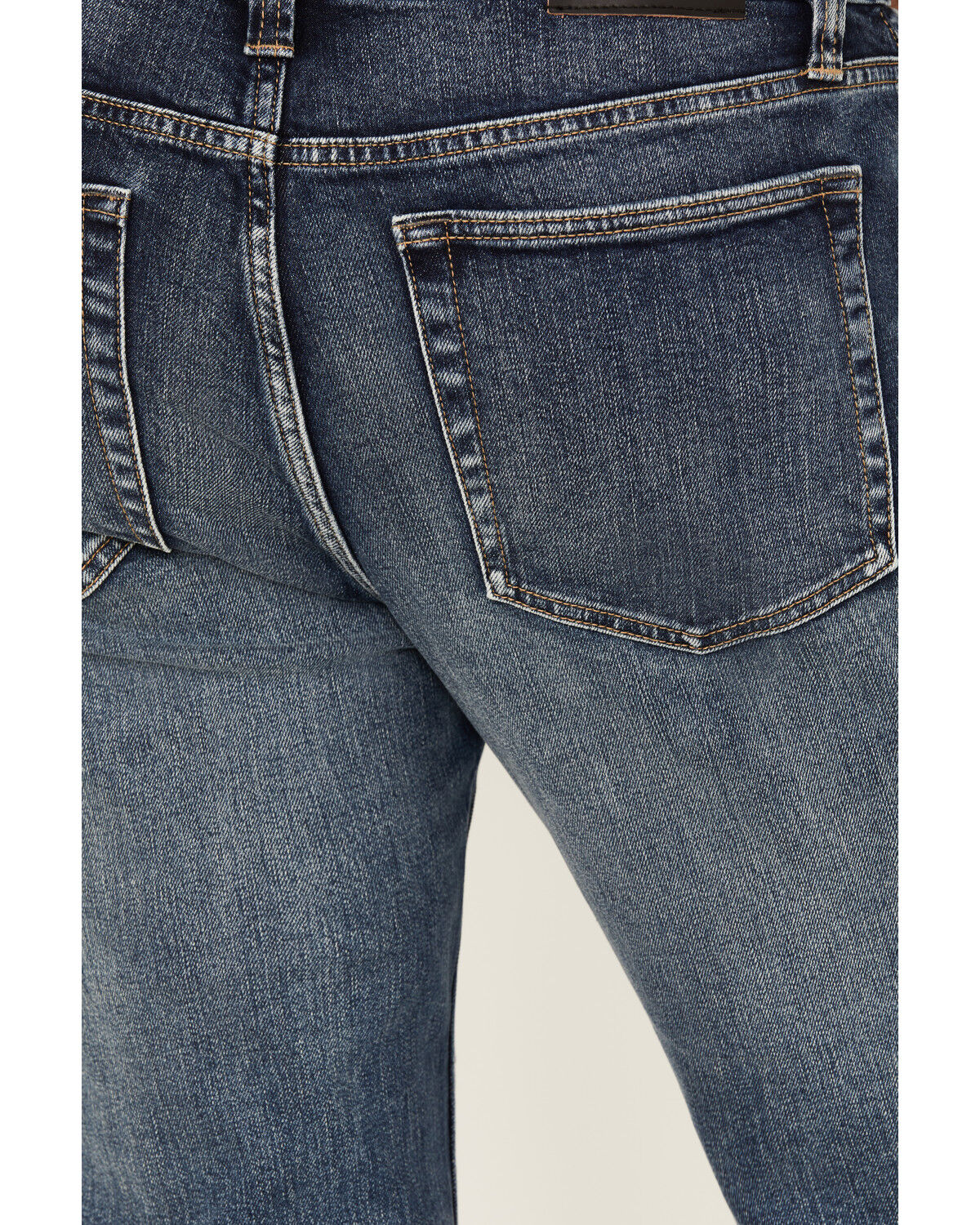 Image #4 - Brothers and Sons Men's Boneyard Dark Wash Vintage Straight Stretch Denim Jeans, Dark Wash, hi-res