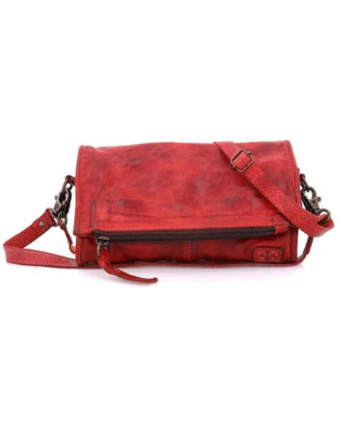 Bed Stu Women's Amina Wallet Wristlet Shoulder Crossbody Bag , Red, hi-res