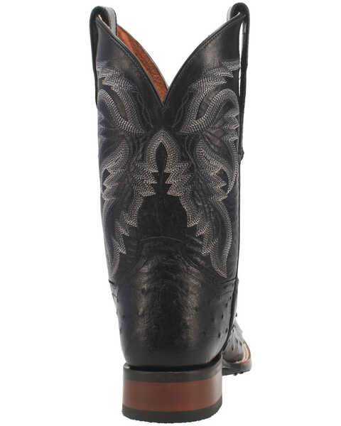 Image #4 - Dan Post Men's Alamosa Western Boots - Broad Square Toe, Black, hi-res