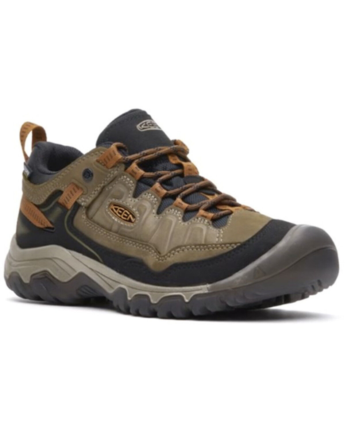 Image #1 - Keen Men's Targhee IV Wide Waterproof Hiking Shoes - Soft Toe, Pecan, hi-res