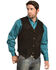 Image #2 - Liberty Wear Men's Suede Western Vest - Big, Black, hi-res