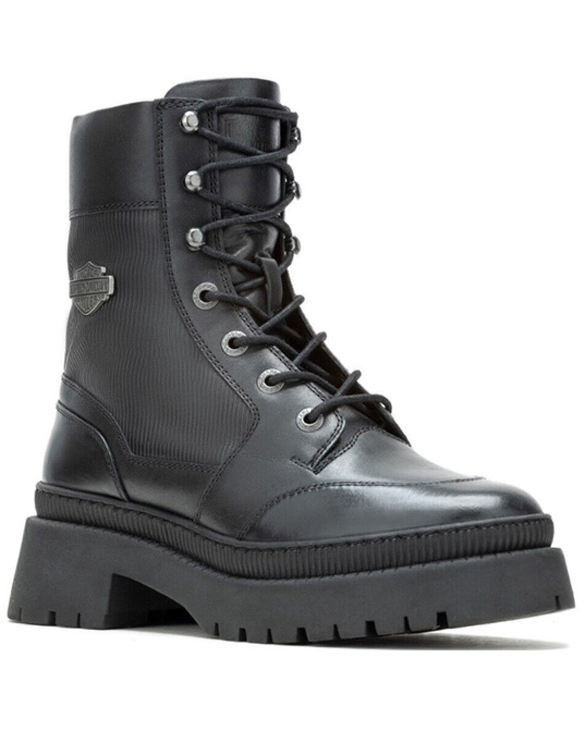 Image #1 - Harley Davidson Women's 7" Kavan Lace-Up Boots - Round Toe, , hi-res