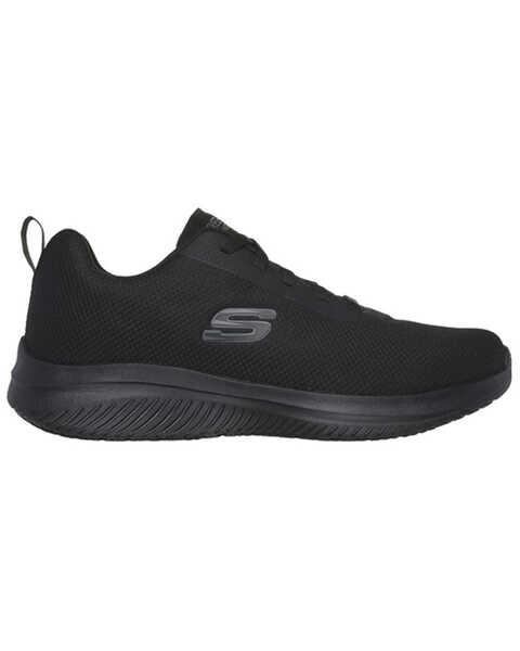 Image #1 - Skechers Men's Relaxed Fit Ultra Flex 3.0 Daxtin Work Shoes - Round Toe , Black, hi-res