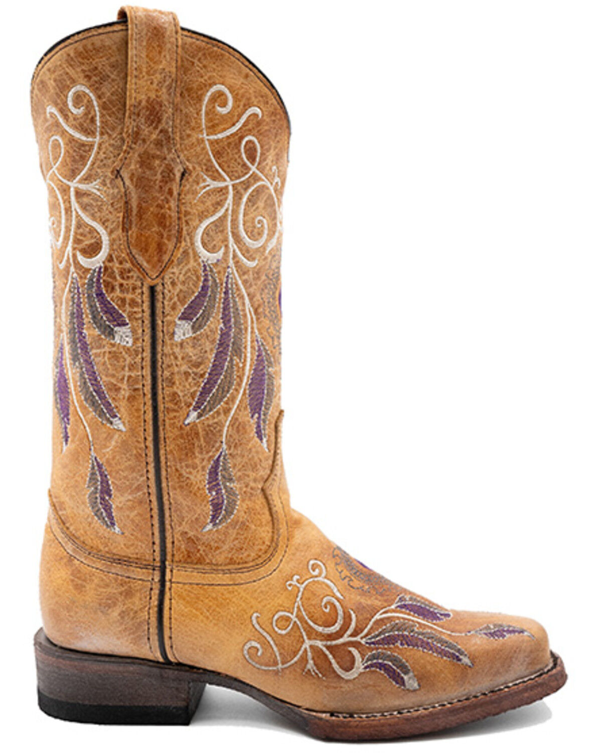Image #2 - Ferrini Women's Dreamer Western Boots - Square Toe, Tan, hi-res