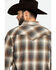 Resistol Men's Richland Ombre Plaid Long Sleeve Western Shirt , Lt Brown, hi-res