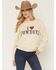 Image #2 - Shyanne Women's I Heart Cowboys Sweatshirt, Oatmeal, hi-res