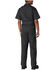 Image #2 - Dickies Men's Poplin Short Sleeve Work Coveralls, Black, hi-res
