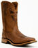Image #1 - Double H Men's 11" Stockman Ice Roper Western Boots - Broad Square Toe, Chocolate, hi-res